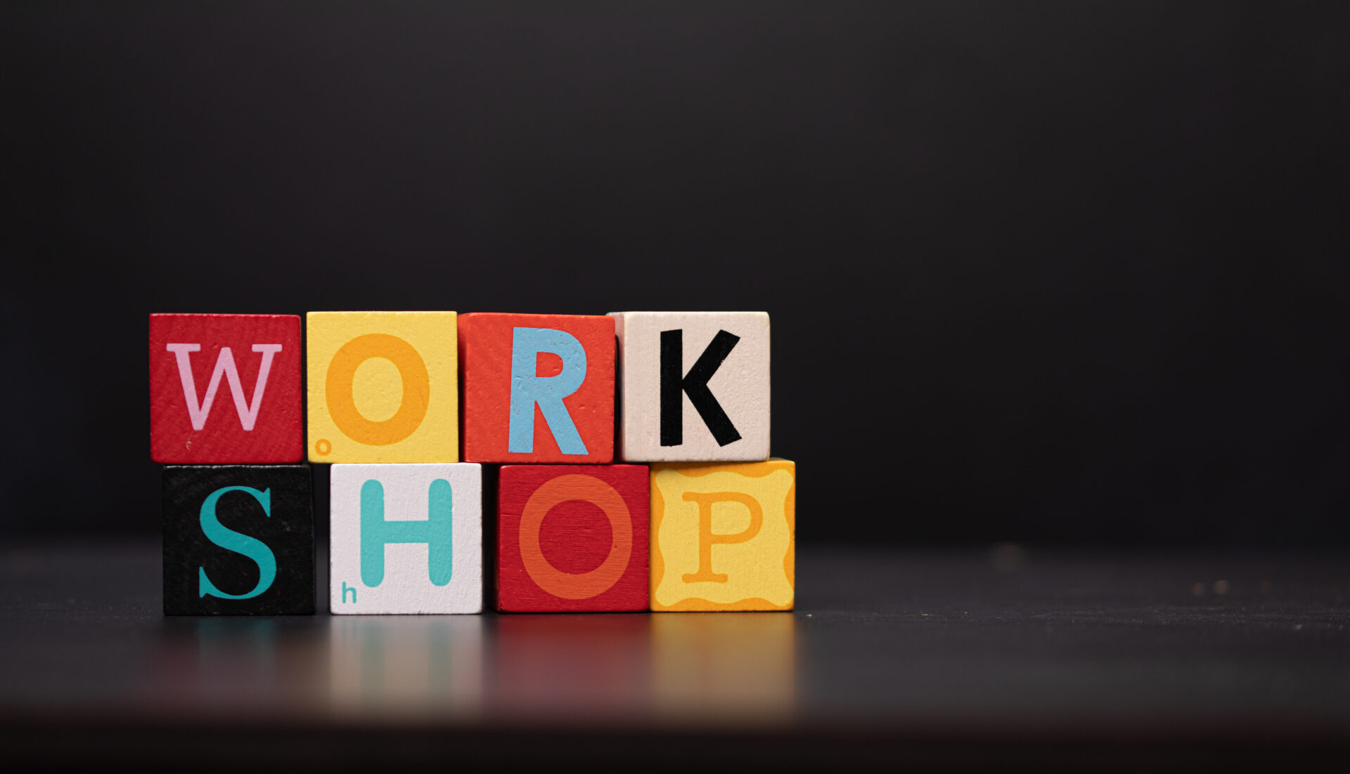 Webinar workshop concept word with cubes Webinar workshop concept word with cubes