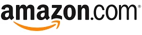 Amazon.com logo with black text and orange curved arrow smile